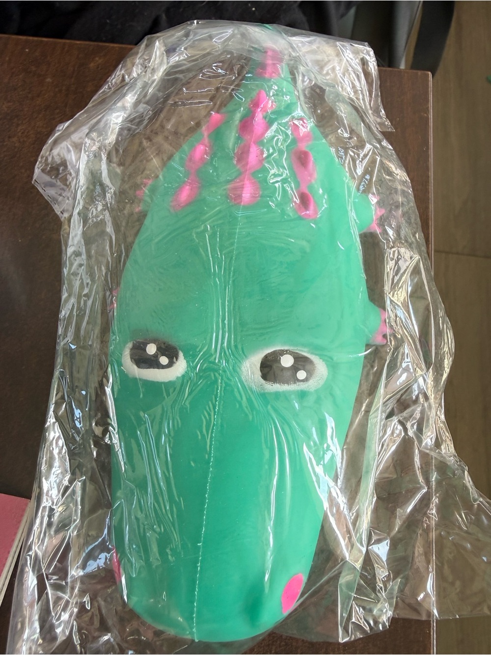 Green & Pink Squishy crocodile- Brand Unknown